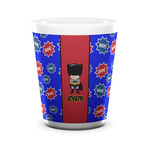 Superhero Ceramic Shot Glass - 1.5 oz - White - Single (Personalized)