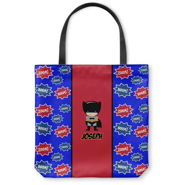 Custom Superhero Canvas Tote Bag (Personalized)