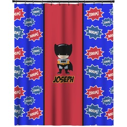 Superhero Extra Long Shower Curtain - 70"x84" (Personalized)