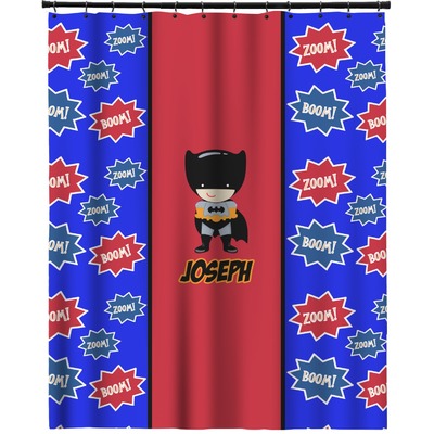 Superhero Extra Long Shower Curtain - 70"x84" (Personalized)
