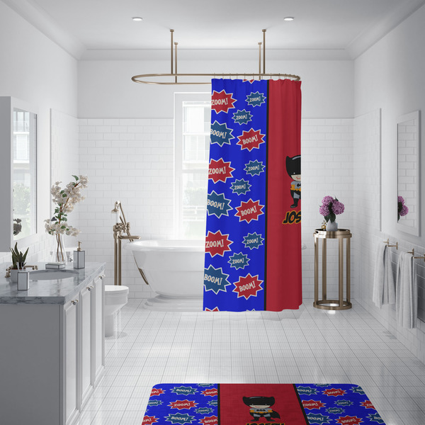 Superhero Shower Curtain - Custom Size