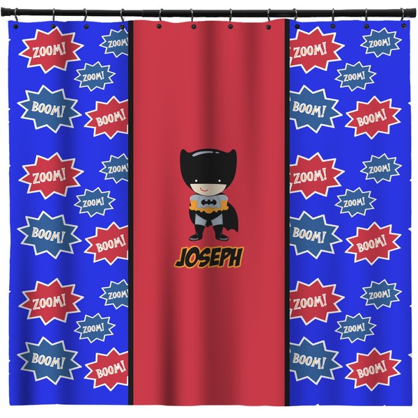 Custom Superhero Shower Curtain - Custom Size (Personalized)