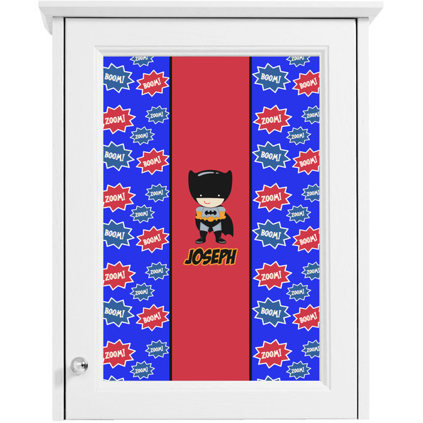 Superhero Single White Cabinet Decal