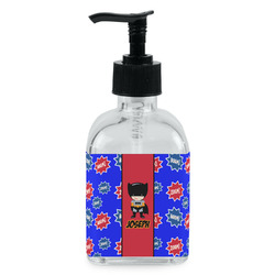 Superhero Glass Soap & Lotion Bottle - Single Bottle (Personalized)