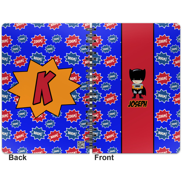 Superhero Spiral Journal 7 x 10 - Apvl