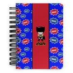 Superhero Spiral Notebook - 5x7 w/ Name or Text