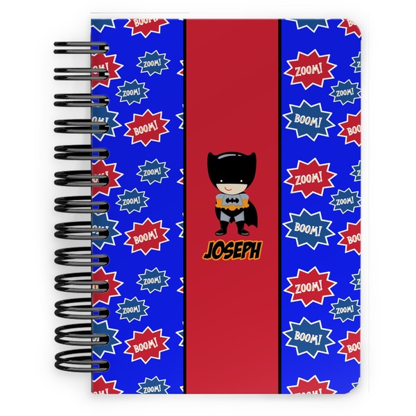 Custom Superhero Spiral Notebook - 5x7 w/ Name or Text