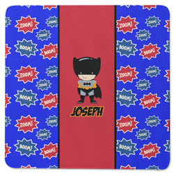 Superhero Square Rubber Backed Coaster (Personalized)