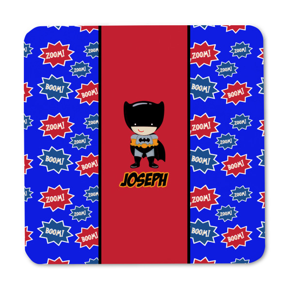 Superhero Square Fridge Magnet - FRONT