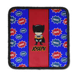 Superhero Iron On Square Patch w/ Name or Text