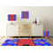 Superhero Square Wall Decal Wooden Desk