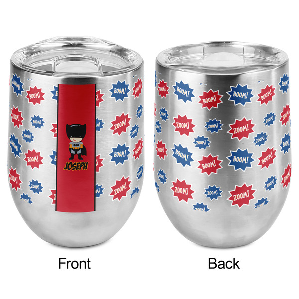 Superhero Stemless Wine Tumbler - Full Print - Approval