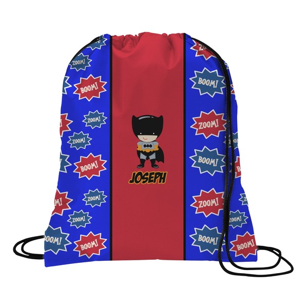 Custom Superhero Drawstring Backpack - Large (Personalized)