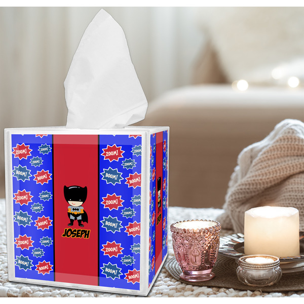 Superhero Tissue Box - LIFESTYLE