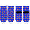 Superhero Toddler Ankle Socks - Double Pair - Front and Back - Apvl