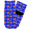Superhero Toddler Ankle Socks - Single Pair - Front and Back