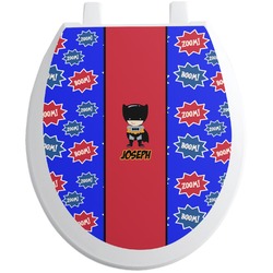 Superhero Toilet Seat Decal - Round (Personalized)