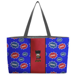 Superhero Beach Totes Bag - w/ Black Handles (Personalized)