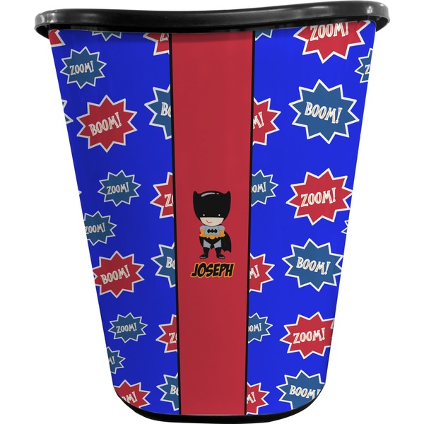 Superhero Trash Can Black