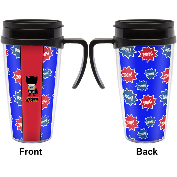 Superhero Travel Mug with Black Handle - Approval