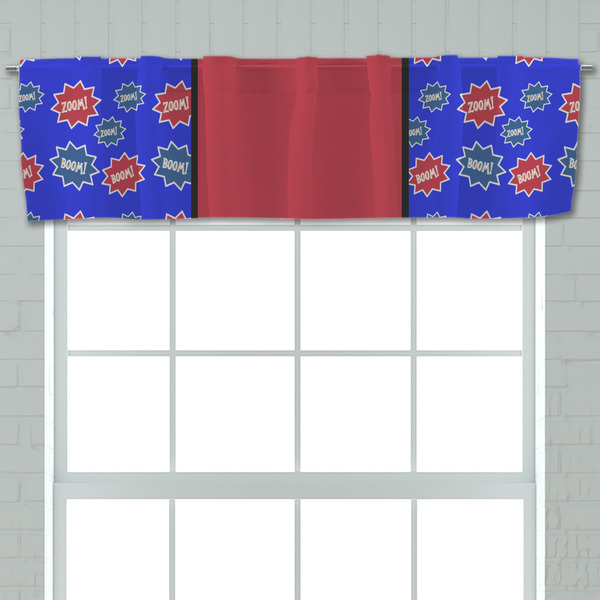Superhero Valance - Closeup on window