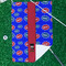 Superhero Waffle Weave Golf Towel - In Context