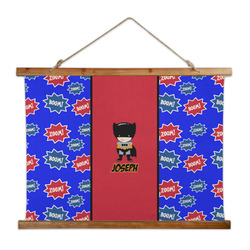 Superhero Wall Hanging Tapestry - Wide (Personalized)