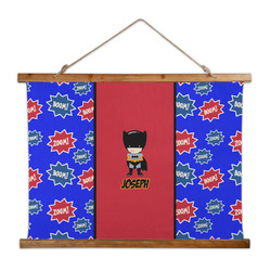 Superhero Wall Hanging Tapestry - Wide (Personalized)