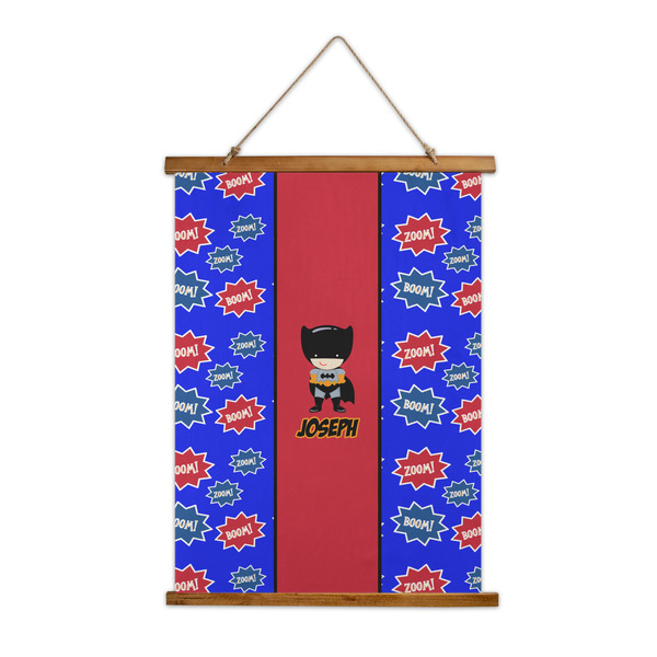 Custom Superhero Wall Hanging Tapestry - Tall (Personalized)