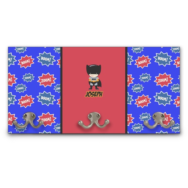 Custom Superhero Wall Mounted Coat Rack (Personalized)