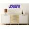Superhero Wall Name Decal On Wooden Desk