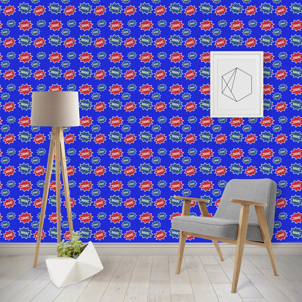 Custom Superhero Wallpaper & Surface Covering (Water Activated - Removable)