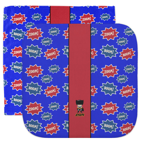 Custom Superhero Facecloth / Wash Cloth (Personalized)
