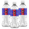 Superhero Water Bottle Labels - Front View