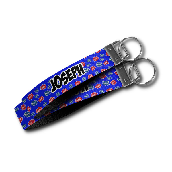 Superhero Webbing Keychain FOBs - Size Comparison