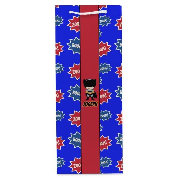 Superhero Wine Gift Bag - Gloss - Front