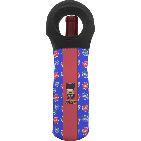 Custom Superhero Wine Tote Bag (Personalized)