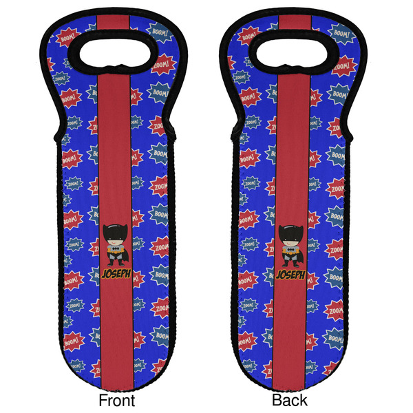 Superhero Wine Tote Front & Back