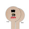 Superhero Wooden 6" Food Pick - Round - Single Sided - Front & Back