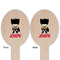 Superhero Wooden Food Pick - Oval - Double Sided - Front & Back