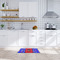 Superhero Woven Floor Mat - LIFESTYLE (kitchen)