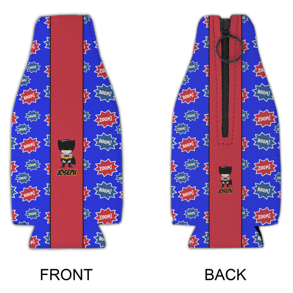 Superhero Zipper Bottle Cooler - APPROVAL