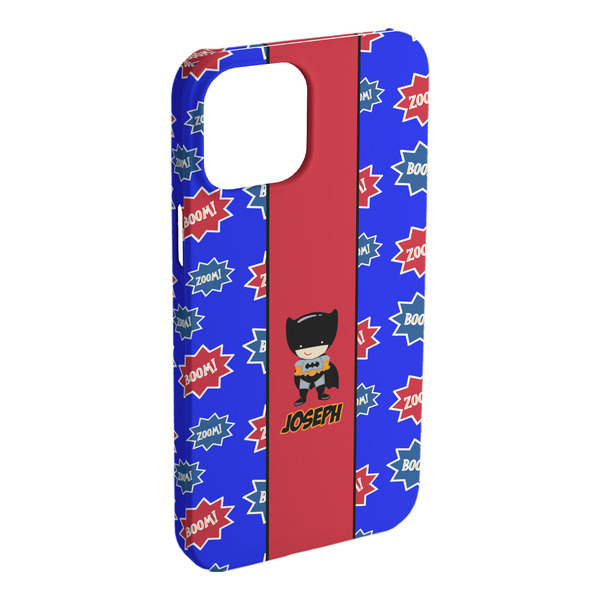 Custom Superhero iPhone Case - Plastic - iPhone 15 Pro Max (Personalized)