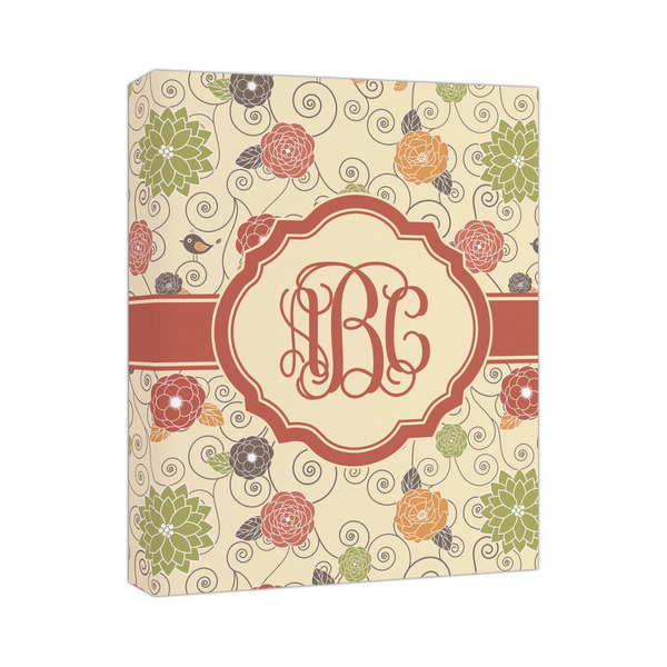 Custom Fall Flowers Canvas Print - 11x14 (Personalized)