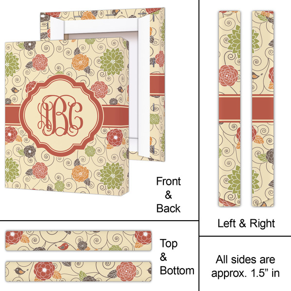 Fall Flowers 11x14 - Canvas Print - Approval