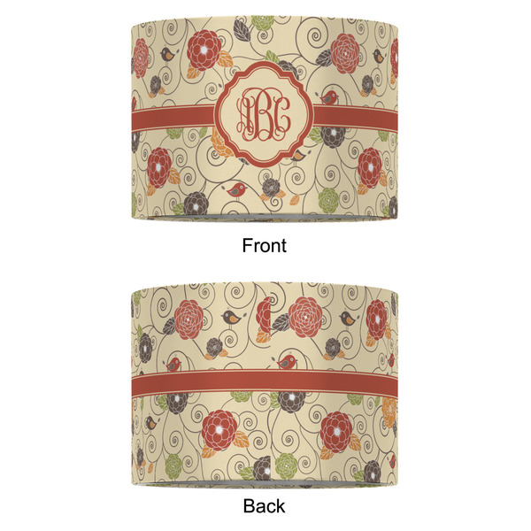 Fall Flowers 12" Drum Lampshade - APPROVAL (Fabric)