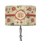 Fall Flowers 12" Drum Lampshade - ON STAND (Fabric)