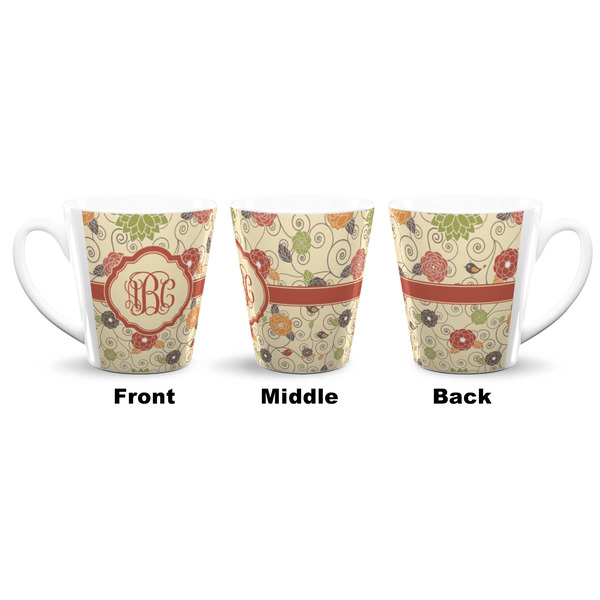 Fall Flowers 12 Oz Latte Mug - Approval