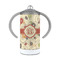 Fall Flowers 12 oz Stainless Steel Sippy Cups - FRONT