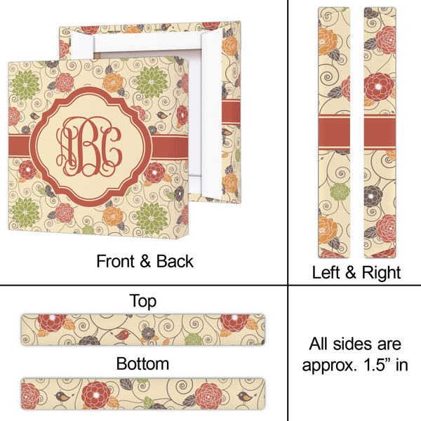 Fall Flowers 12x12 - Canvas Print - Approval